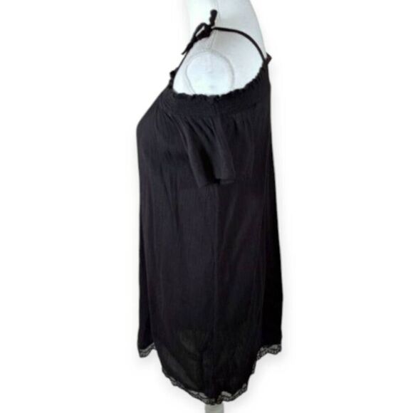 HARPER CANYON BLACK COLD SHOULDER DRESS SZ.YM 8-10 EUC. - Picture 4 of 7